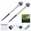 10 x Solar Powered Stainless Steel Led Post Stake Lights Garden Patio Outdoor UK