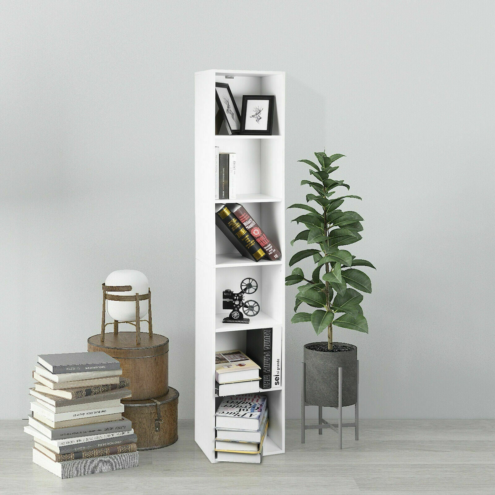 Storage Bookcase Display Shelf Unit Organiser 4/5/6 Cube Bookshelf Home Office