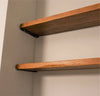 ALCOVE SHELF BRACKET 6 SIZES TO FIT 15CM-60CM DEPTH SHELVES-MATT BLACK (singles)