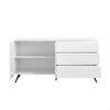 Large White High Gloss Sideboard with Drawers - Rochelle RCH002