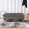 Upholstered Bedroom Bench w/Storage Window Seat Toy Box Footstool Ottoman Fabric