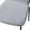2X Grey Fabric Dining Chairs Kitchen Dining Room Office Chairs Restaurant New
