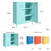 Cache 2 Door Metal Locker Accent Cabinet