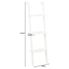 3 TIER WHITE LEANING LADDER WALL SHELF SHELVING/BOOKCASE DISPLAY UNIT