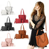4pcs/set Women Handbag Messenger Leather Shoulder Bag Tote Purse Satchel Durable