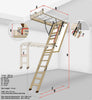 Fakro LWK Plus Wooden Folding Loft Ladder Insulated Hatch 55cm x 111cm H280cm