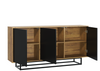 Loft Retro Industrial Sideboard Vintage Oak TV Unit Cabinet Cupboard TV Stand