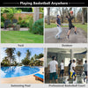 10FT Big Backboard In/Outdoor Adjustable Basketball Hoop System Kids Adults