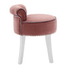 Scrollback Velvet Button Dressing Table Chair Vanity Stool Piano Stools Bedroom