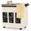 120L 3-Section Mobile Laundry Hamper Collapsible Water-Proof Laundry Sorter