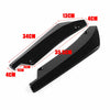 2X Universal Car Rear Bumper Lip Diffuser Shark Fins Splitter black UK
