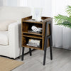 Industrial Side End Table Stackable Bedside Table Storage Nightstand for Bedroom