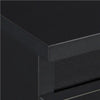 3 Drawer End Table Black Bedside Drawer Wood Nightstand Side Table for Bedroom