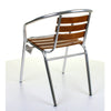 Aluminium Chrome Bistro Table Square Round Stacking Chair Cafe Outdoor Furniture