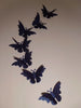 20 3d PEARLESCENT BUTTERFLY TOPPER WALL DECORATION DECOR STICKERS GIRLS ROOM cur
