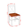 4 Colors Solid Pine Wood Dining table and 2/4 chairs Set Home Kitchen Furniture