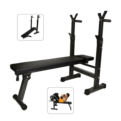 Folding Flat Weight Lifting Bench Body Workout Exercise Machine Home Fitness up