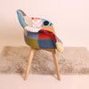 Tulip Patchwork TUB Fabric Armchair Dining Lounge Chair Seat Vintage Retro Home