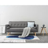 Modern 3 Seater Linen/Velvet Fabric Click-Clack Sofa Bed Sofabed Recliner Home