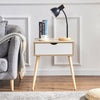 Modern Bedside Tables Nightstand Tables 1 Drawers Storage Unit/Organizer White