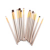 24PCS Professional Make up Brushes Set Cosmetic Tool Kabuki Makeup+ Luxury Bag