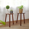 2 Pack Vintage Plant Pot Stand Round Edge Flower Display Stand Home Tripod Stool