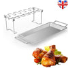 Stainless Steel Chicken Leg Drumstick Grill Stand Holder BBQ Non-stick UK