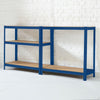 Neo 5 Tier Blue Large Steel Garage Shelving Racking Unit Storage Racks 180x90x40