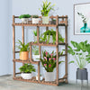 40" Tall Solid Pine Bookcase Wooden Plant Stand Pots Display Shelves In& Outdoor