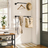 Wall-Mounted Clothes Rack Pipe Clothes Hanging Bar Each Holds up to 50 kg