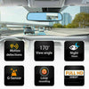 4.3'' HD Dual Lens Car DVR Dash Cam Front and Rear Mirror Camera Video Recorder