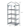Greenhouse Cover Outdoor Garden Clear PVC Grow Bag Green House 4 Tier