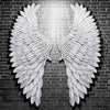UK 40'' Large Rustic Angel Wing Wall Mount Hanging Art Home Bedroom Living Decor
