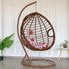 Hanging Swing Rattan Chair Patio Garden Egg Chair With Cushion Indoor Outdoor