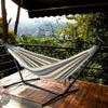 Large Garden Hammock With Heavy Duty Steel Frame Outdoor Swing Bed Camping Patio