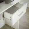 White Office Desk Compact Workstation 1 Drawer Storage Computer Table