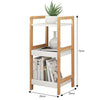 3/4 Tier Wooden Plant Pot Ladder Shelf Storage Unit Display Stand Bookcase Rack