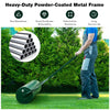 63L Metal Garden Lawn Roller Water Sand Filled Drum Grass Roller Tow Behind