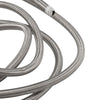 NEW QUALITY AN6 STAINLESS STEEL BRAIDED FUEL HOSE LINE OIL PETROL SILVER 3 Meter