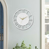 30CM Extra Large Wall Clock Round Open Face Roman Numeral Indoor Garden Clock UK