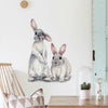 Removable Two Rabbit Wall Sticker Baby Nursery Room Home Window Decoration DIY