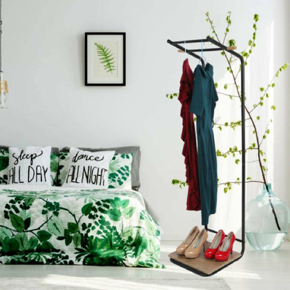 Metal Clothes Rail Rack Garment Dress Shirts Hanging Display Stand Storage Shelf