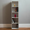 Cube Bookcase 5 Tier Shelf Display Wood Furniture Storage Unit White
