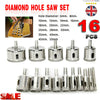 16Pcs Diamond Holesaw set Holes Saw Drill Bit Cutter Tile Glass Marble Ceramic P