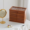 Retro Wooden Jewellery Box Vintage Trinket Chest Large Storage Drawers Cabinet