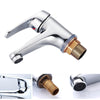 Modern Bathroom Taps Basin Sink Mono Mixer Chrome Cloakroom Tap with 2 Hoses