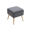 Chesterfield Velvet/Fabric Ottoman Storage Box ake Up Dressing Table Stool Chair