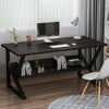 Large Computer Desk Study Table PC Laptop Workstation Office Home Free Bookshelf