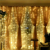 300 LED Curtain Fairy Lights USB String Light Indoor Outdoor Decor With Remote
