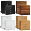 White/Black/Pine/Walnut Chest Of Drawers Cabinet 4 5 Drawer Bedroom Furniture UK